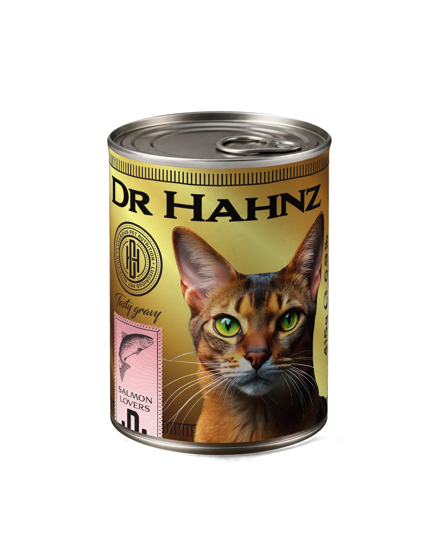 Salmon Lovers — 415 g individual can shown — Front