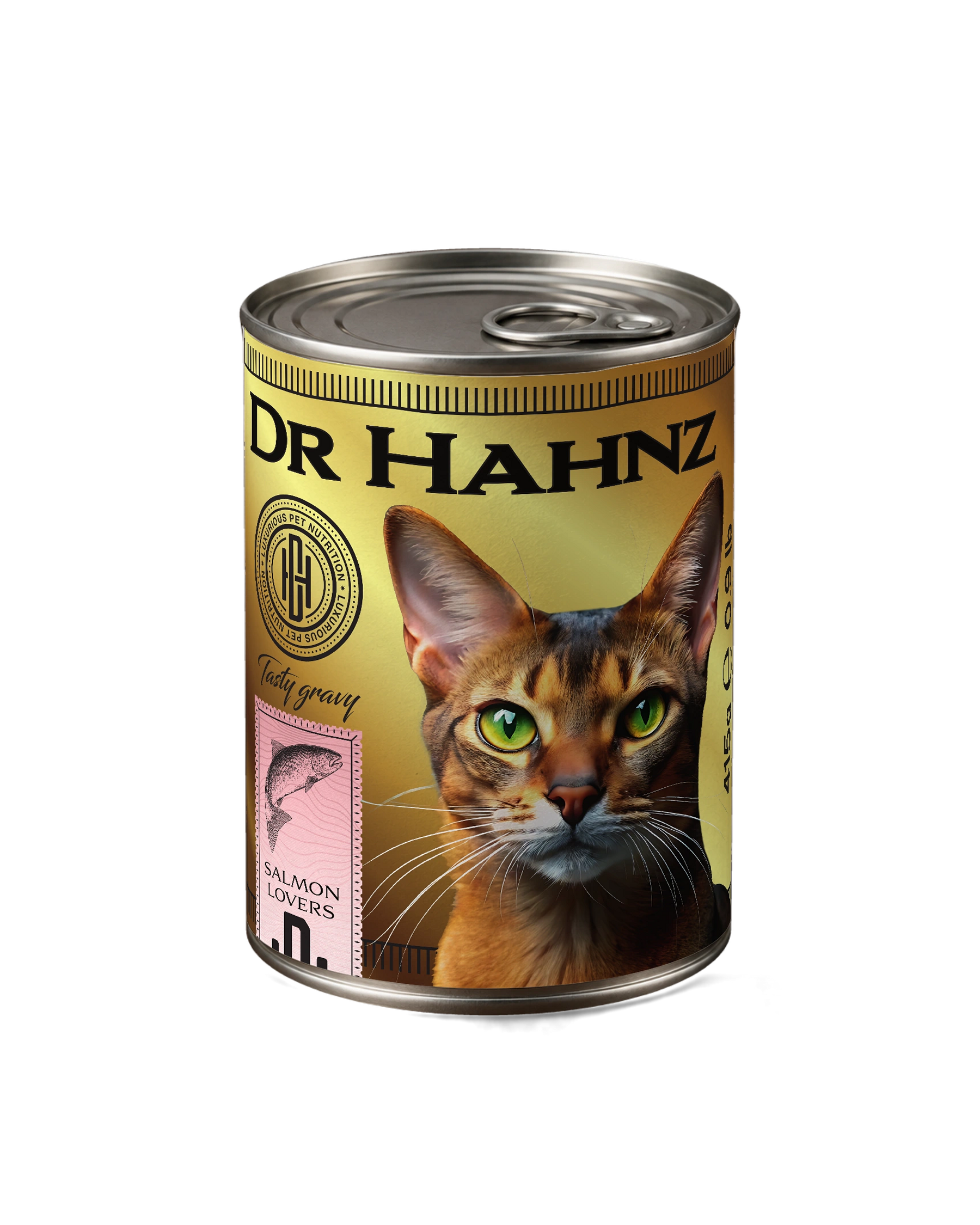 Salmon Lovers — 415 g individual can shown — Front