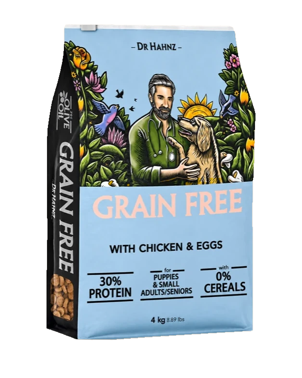 Grain Free Chicken and Eggs — 4 kg individual pack shown — Front