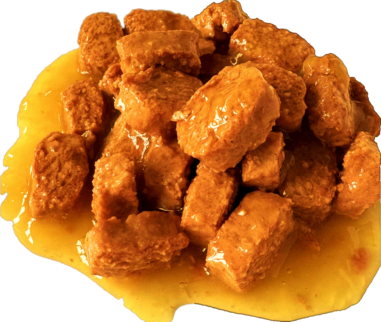 Actual Dr Hahnz Chicken Lovers wet food for dogs, with pieces in gravy.
