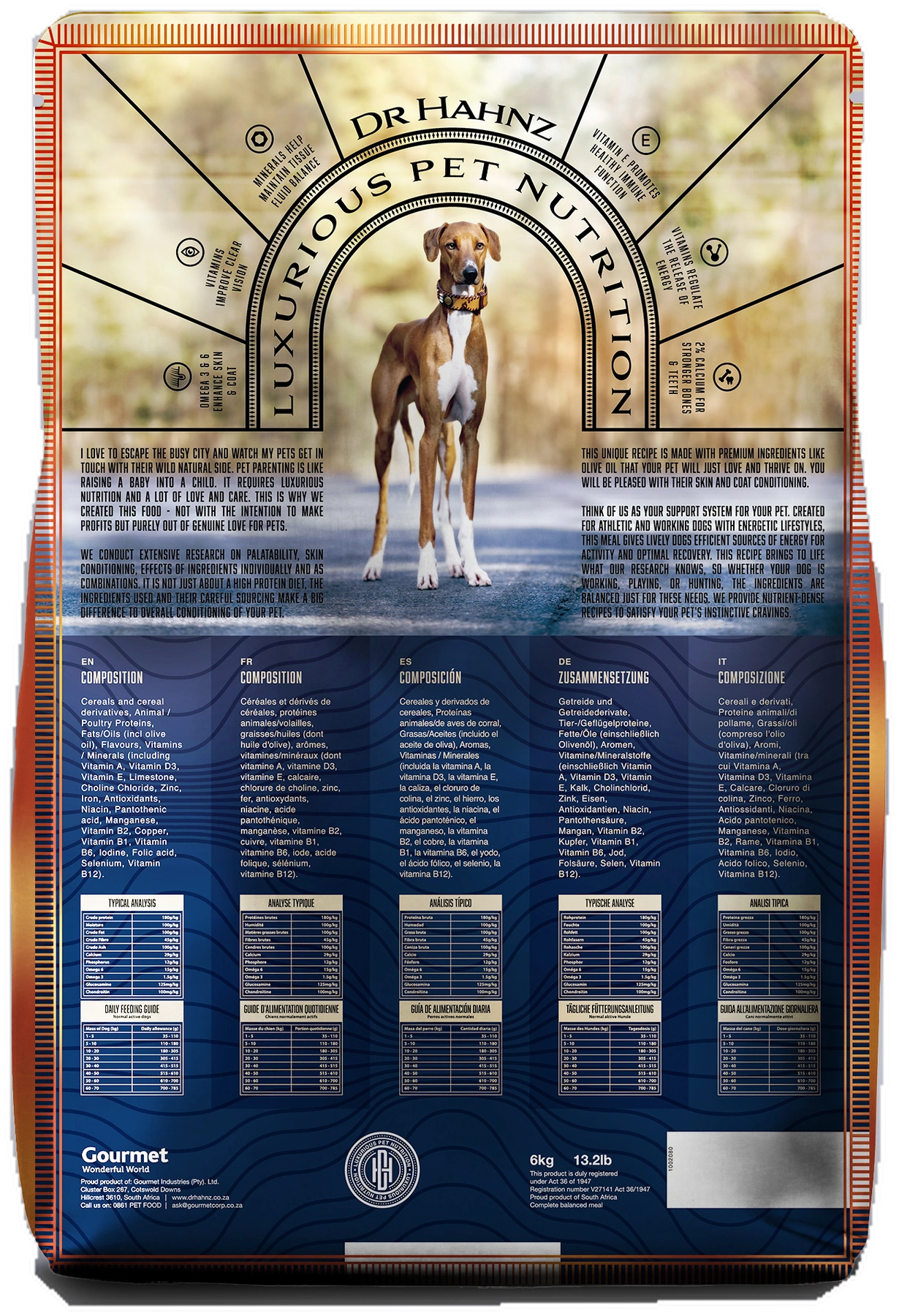 Back of the Ostrich and Blueberries pack