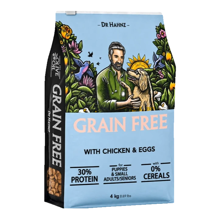 Grain Free Chicken and Eggs — 4 kg individual pack shown — front