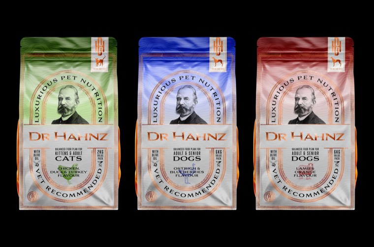 Dr Hahnz dog and cat food collection